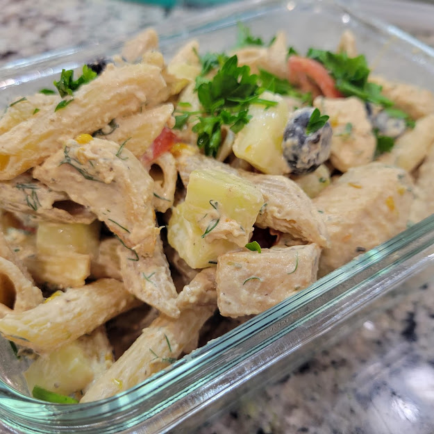 Skinny Greek Chicken Pasta • WW Nicky